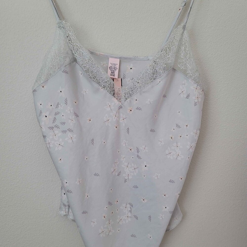 NWT Victoria's Secret Lace-Trim Cami [ Pale Blue ]